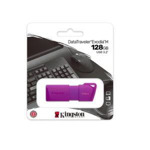 Memoria USB Kingston DataTraveler Exodia M 128GB – USB 3.2 Gen 1 | Color Neon Purple