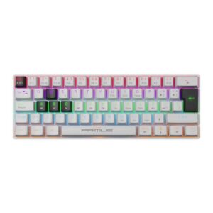 Teclado Mecánico Primus Ballista 61T – Compacto 60% con Switches Rojos y Retroiluminación RGB | Modelo PKS-060W-S